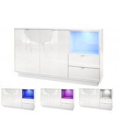Buffet Design Blanc Brillant