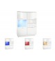 Buffet Haut Design Blanc Brillant
