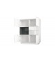 Buffet Haut Design Blanc Brillant