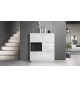 Buffet Haut Design Blanc Brillant