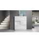 Buffet Haut Design Blanc Brillant