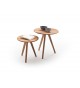 Petites Tables Basses en Bois Rondes