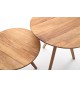 Petites Tables Basses en Bois Rondes