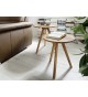 Petites Tables Basses en Bois Rondes