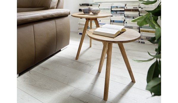 Petites Tables Basses en Bois Rondes