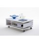 Table Basse avec Rangement & Roulettes