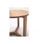 3 Tables Gigognes Ronde Embîtable en Bois Chêne Massif