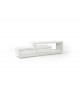 Meuble TV Laqué Design Blanc ou Blanc Gris