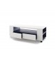 Meuble TV Blanc Design sur Roulettes