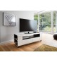 Meuble TV Blanc Design sur Roulettes