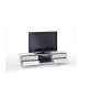 Meuble TV Blanc Laqué Design Led bleu