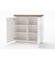 Commode Blanche & Bois 2 Portes