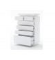 Commode à Tiroir Lumineuse Blanc Laqué