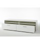 Meuble TV Design Lumineux Blanc Laqué