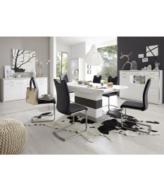 Salle à Manger Contemporaine Blanc Laqué