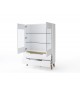 Buffet - Vaisselier Vitré Blanc Laqué Mat