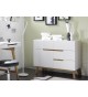 Commode de Salon Scandinave Blanche