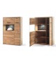 Ensemble TV Contemporain en Bois Chêne Massif