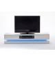 Meuble TV LED Laqué Blanc Design