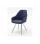 Chaises avec Accoudoirs Simili cuir Pied Inox