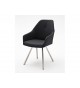 Chaises avec Accoudoirs Simili cuir Pied Inox