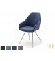 Chaises Design avec Accoudoirs Pied Inox