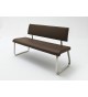 Banc avec Dossier en Cuir Simili Design
