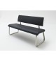 Banc avec Dossier en Cuir Simili Design