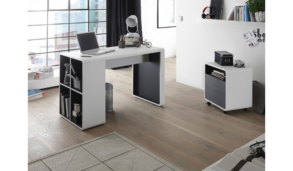 Bureau Design Blanc & Gris