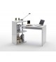 Bureau Design Amovible Blanc Laqué