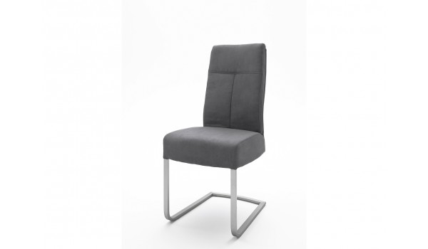 Chaise Simili Cuir Aspect Buffle avec Poignée