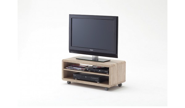 Meuble TV à Roulettes Chêne Clair