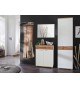 Ensemble D'entrée & Vestiaire Design Blanc & Bois