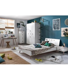 Chambre Ado Moderne Blanche et Bois