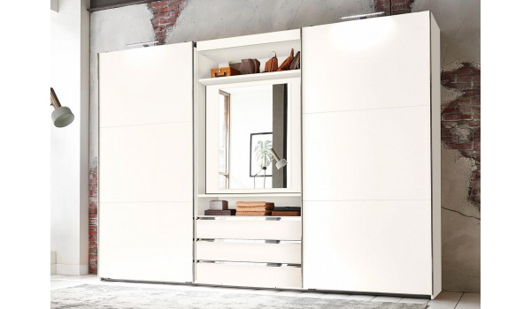 Armoire de Chambre avec Miroir Rotatif à 180°
