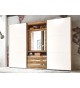 Armoire de Chambre avec Miroir Rotatif à 180°