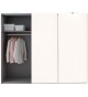 Armoire de Chambre avec Miroir Rotatif à 180°