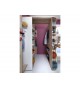 Lit Simple et Armoire Dressing D'angle