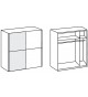 Armoire Miroir Porte coulissante 135 cm