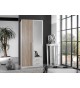 Armoire Miroir Chêne & Blanche pas Cher