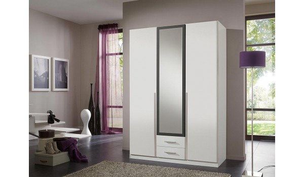Armoire Penderie - 3 Portes / 2 Tiroirs pas Cher