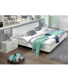 Lit 2 Places Blanc 140x200 cm - Chambre Adulte
