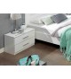 Lit 2 Places Blanc 140x200 cm - Chambre Adulte