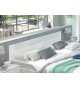 Lit 2 Places Blanc 140x200 cm - Chambre Adulte