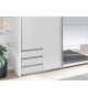 Armoire Blanche avec Miroir - Rangement & Dressing