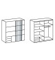 Armoire Blanche avec Miroir - Rangement & Dressing