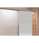 Armoire Chêne et Blanche avec Miroir - Rangement & Dressing