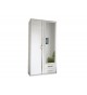 Armoire Blanche - 2 Portes / 2 Tiroirs