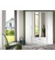 Armoire Blanche - 4 Portes / 2 Tiroirs