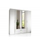 Armoire Blanche - 4 Portes / 2 Tiroirs